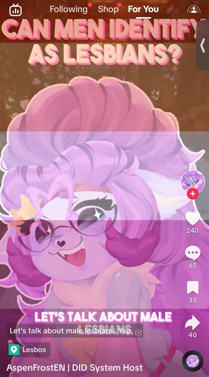 vampanhane's tweet photo. thread on the amount of lesbophobia in this one @/AspenFrostEN video

(from a nonbinary lesbian)

-🧵 https://t.co/PJzlwg2vli