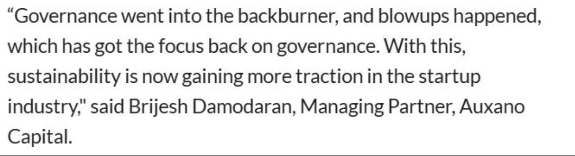 @Auxano_Capital partner @brijdam shares hia insights on ESG norms and the role of governance and sustainability in VC investing - LiveMint edition dtd. 4th Apr'24. More here: bit.ly/4cFtTiH