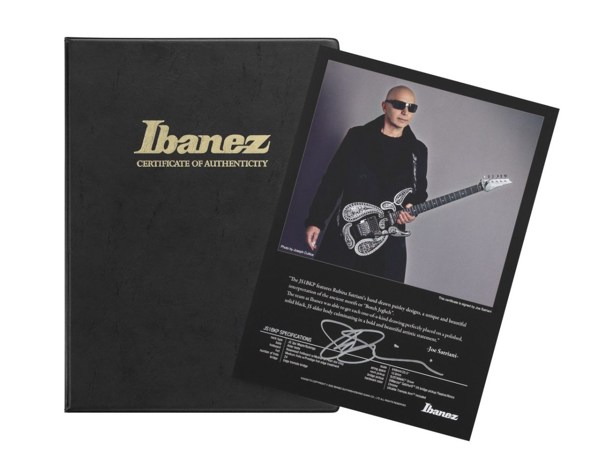 【エレキフロア入荷予定情報】 Ibanez JS1BKP ~Joe Satriani Signature Limited Model~が近日入荷予定です！ ジョー・サトリアーニの限定生産シグネイチャーモデル！ 本人直筆サイン入り認定書が付属！ shop.kurosawagakki.com/items/2871421