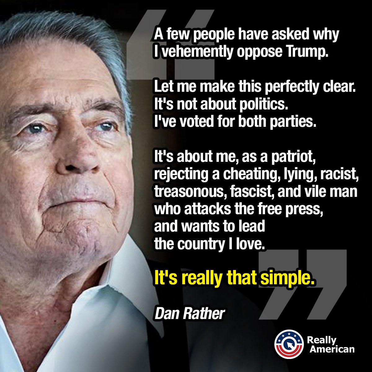 I'm with @DanRather and also the voice of reason!