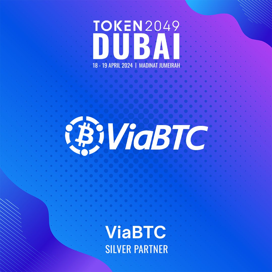 Meet @ViaBTC, Silver Partner at #TOKEN2049 Dubai. ViaBTC is a global crypto  mining pool that serves as a one-stop shop for mining services, offering  mining management, asset management, financial services and smart