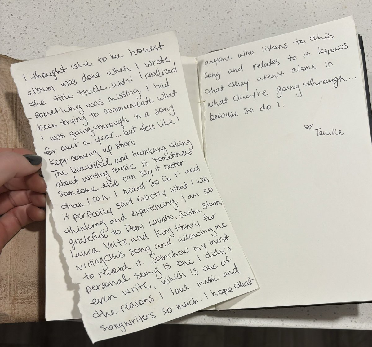Somehow my most personal song is one that I didn’t even write… “so do I” is out everywhere now ❤️‍🩹 

written by <a href="/ddlovato/">Demi Lovato</a>, @sadgirlsloan, <a href="/lauraveltz/">lauraveltz</a>, &amp; <a href="/kinghenry/">King Henry</a>. produced by <a href="/kinghenry/">King Henry</a>.

the final taste of the #tobehonest album before it’s out on May 3