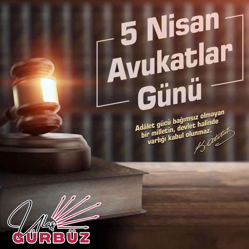 Hukuku üstün kılmak için savaşan, hak, hukuk ve adaletten yana olan değerli savunma temsilcilerimizin #AvukatlarGünü'nü kutluyorum. #5NisanAvukatlarGünü