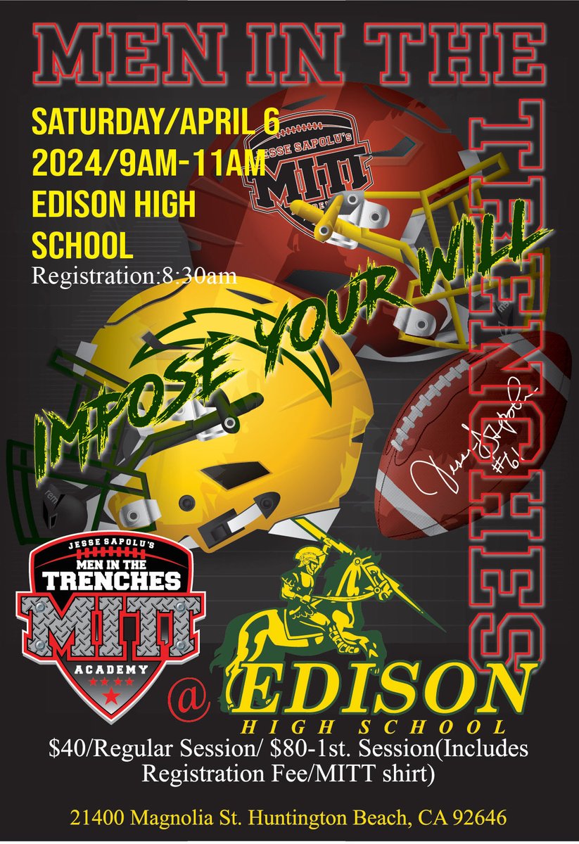 ⁦@sapoluMITT⁩ this Saturday April 6th 8:30am at EDISON HIGH SCHOOL.You either get better or stay the same.