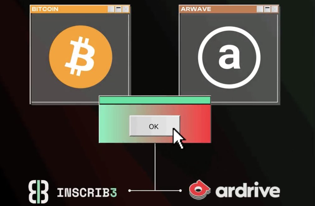 Exciting news from @inscrib3 ! 🚀 They're teaming up with @ardriveapp and Arweave to revolutionize Bitcoin software. 🌐 By simplifying access to Permaweb Technology, they're opening up endless possibilities for creators. 🛠️ Stay tuned for more updates! #Bitcoin #Arweave #Inscrib3…