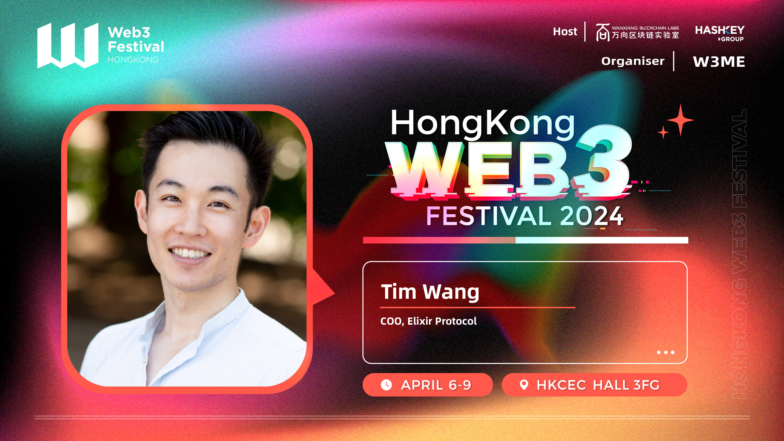 Web3Festival on X: "Join Tim Wang, COO of Elixir Protocol at Hong ...