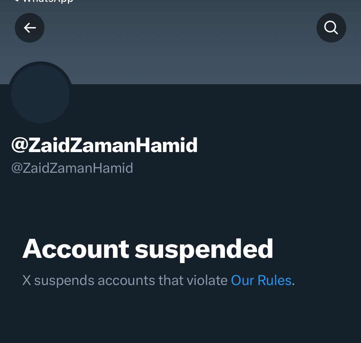 Please reinstate this @ZaidZamanHamid account promptly, as it was suspended without legitimate cause, merely due to a barrage of false reports driven by a fabricated narrative. We trust that Elon Musk, who has advocated for the principles of free speech, will honour his