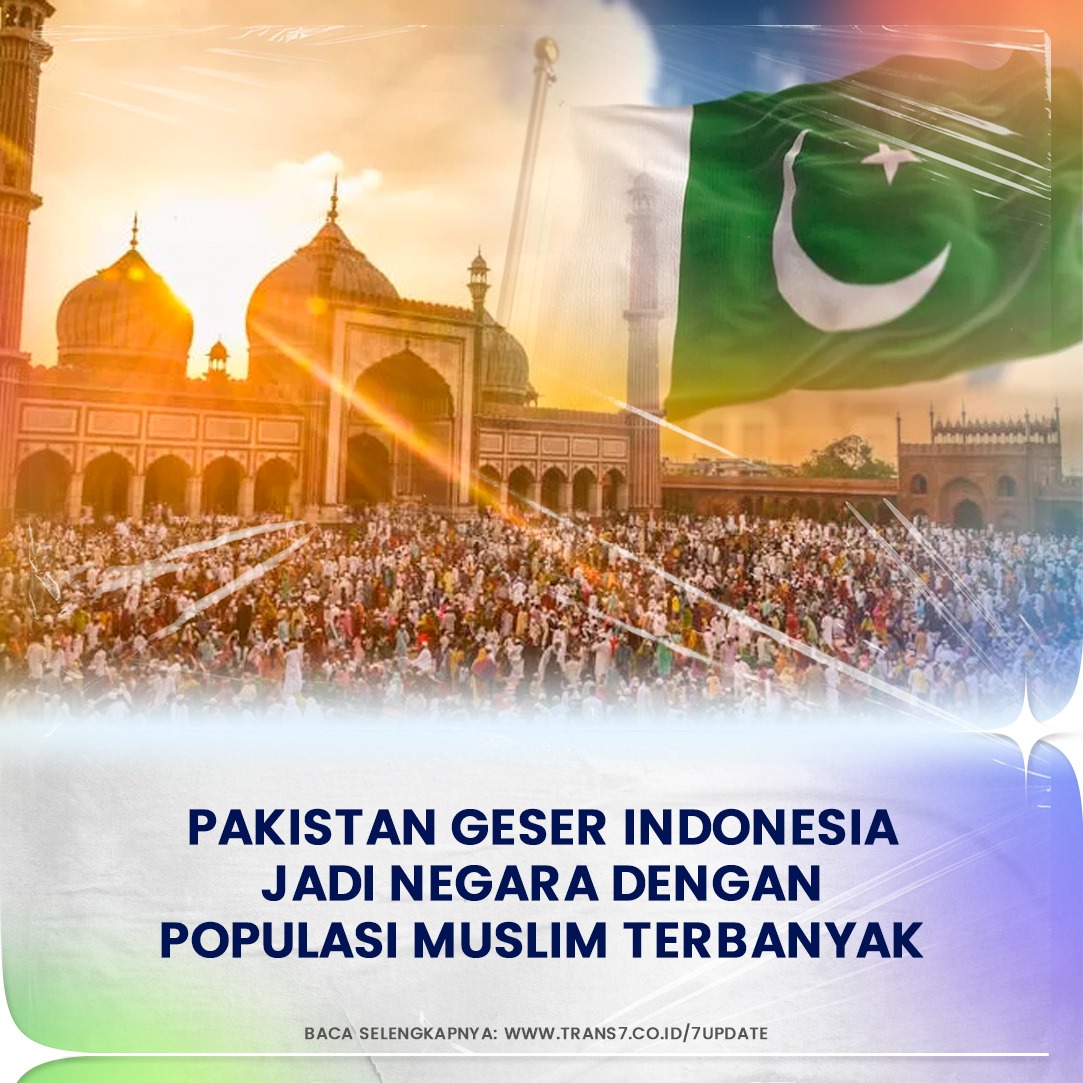 trans7club's tweet photo. Pakistan menggeser posisi Indonesia sebagai negara dengan jumlah penduduk muslim terbanyak di dunia dengan total 240,8 juta jiwa
Baca selengkapnya di https://t.co/BH5tpPUkNv
#TRANS7Update #Sobat7JadiTau #Muslim #Pakistan https://t.co/rspE6NeT8n