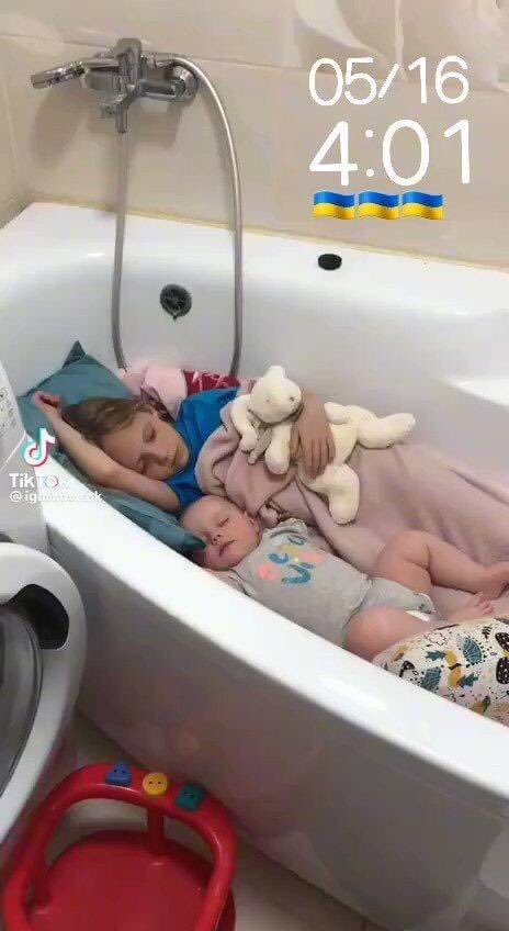 This is how Ukrainian children sleep at night. Largely because US military aid to Ukraine has been blocked for over six months. @SpeakerJohnson