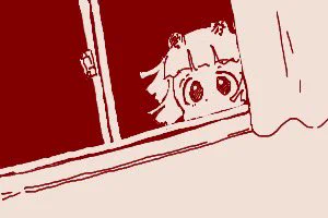 ちかごろのらくがき1そっとどんぐりを置いて行くたぬき 