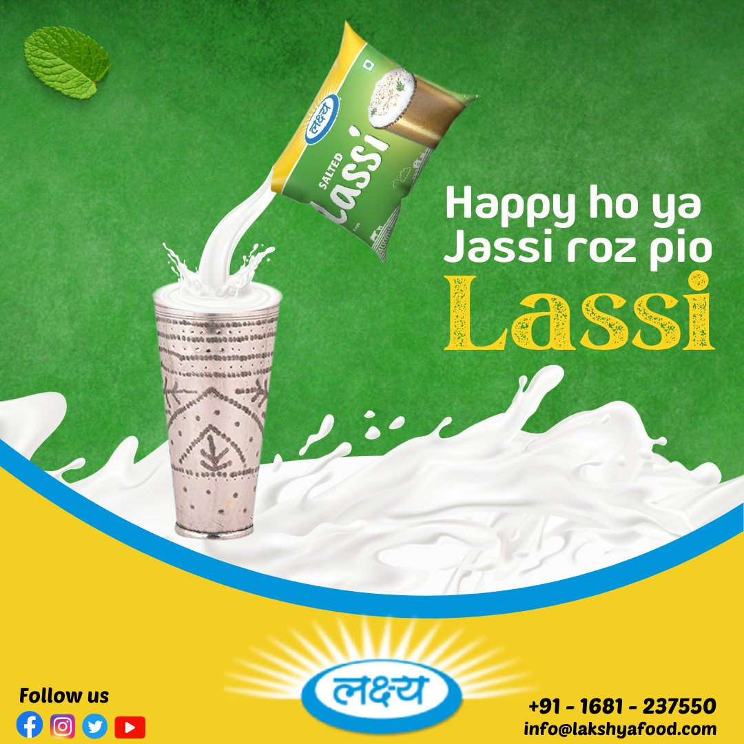 Beat the summer heat in style and enjoy the creamy indulgence of our Salted Lassi. Treat yourself today! 📷📷 #SaltedLassi #LakshyaFoodIndia #RefreshingDrink #SummerCooler #ThirstQuencher #CreamyIndulgence #BeatTheHeat #TreatYourself