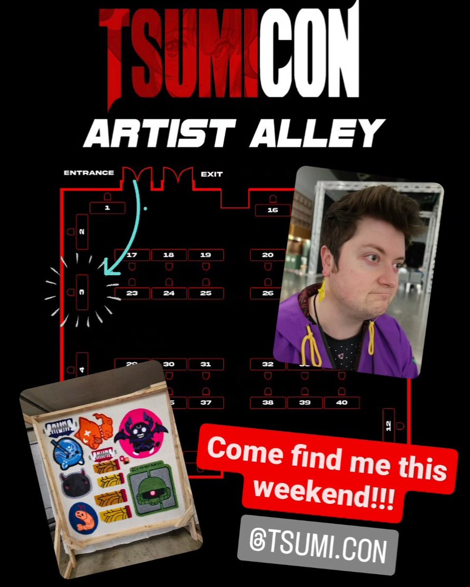 nightdenizen's tweet photo. @TsumiCon Alright, we've made it! Drop by and say hi if you're here at @TsumiCon ! https://t.co/QuXLSRaOTY