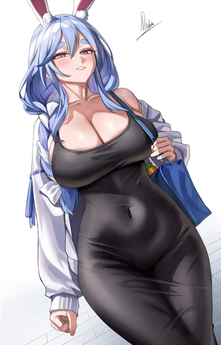 I wonder who drew this Pekomama ~#ぺこママみて  #ぺこらーと 