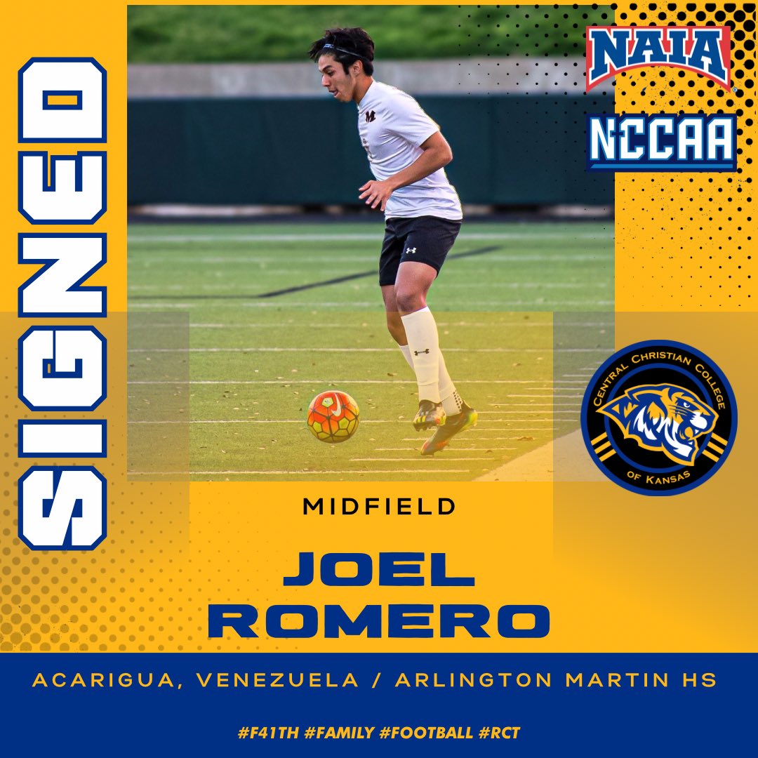 CCCKmsoccer's tweet photo. 🚨 New Signing 🚨 a massive welcome to @Joelromero_17 an incredibly talented Venezuelan center mid.  Joel is a great addition to our program from both a playing and culture standpoint. S/O to @SoccerMomInt for being the bridge to a dream! #F41th #Family #Football #RCT https://t.co/siJG4MdvNV