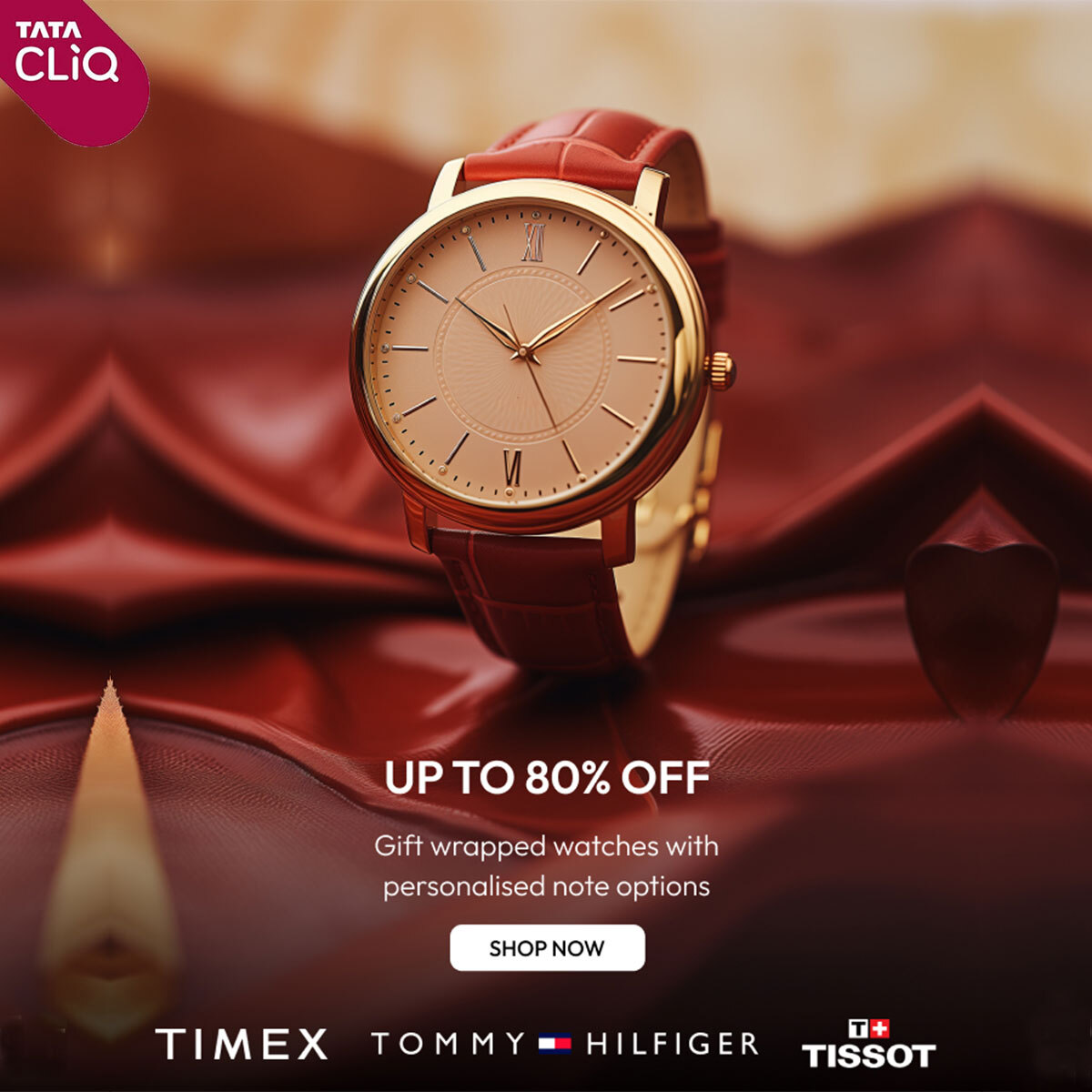 Time to Shine TataCliq's Ladies Watch Sale Up to 80% OFF! 
Shop Now: 
t.indixital.com/r?c=66&p=18&so…
.
.
.
Become an Advertiser: app.indixital.com/register
.
.
.
#tatacliq #offermaxx #watches #ladieswatch #fashion #stylish #gift