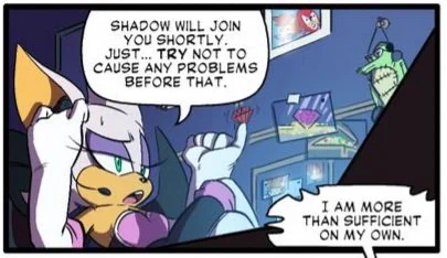 The third issue of the Sonic Forces prequel comic features a cameo of Sally Acorn.

This is notable, because this was after Archie's Sonic the Hedgehog comics were cancelled. 
