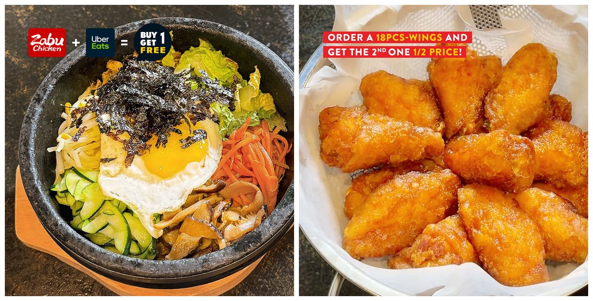 Zabu #Bibimbap 1+1 Special! Order a delivery of our delicious Bibimbap via #UberEats and score the 2nd one free! 😘😋 #OpenLate #RobsonStreet ★★★ View details ☞ linktr.ee/zabuchicken

#ZabuChicken #자부치킨 #Vancouver #밴쿠버 #Robson