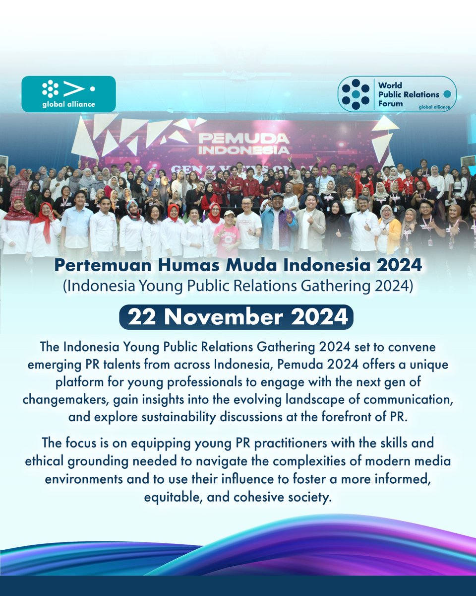 wprfofficial's tweet photo. World Public Relations Forum (WPRF), Indonesia Public Relations Convention (Konvensi Humas Indonesia), and Young Public Relations Gathering (PEMUDA) come together in Bali!

For more information: https://t.co/EPvouSEPKR  #WPRF2024 #WPRFIndonesia2024 https://t.co/m7ouaczyNQ
