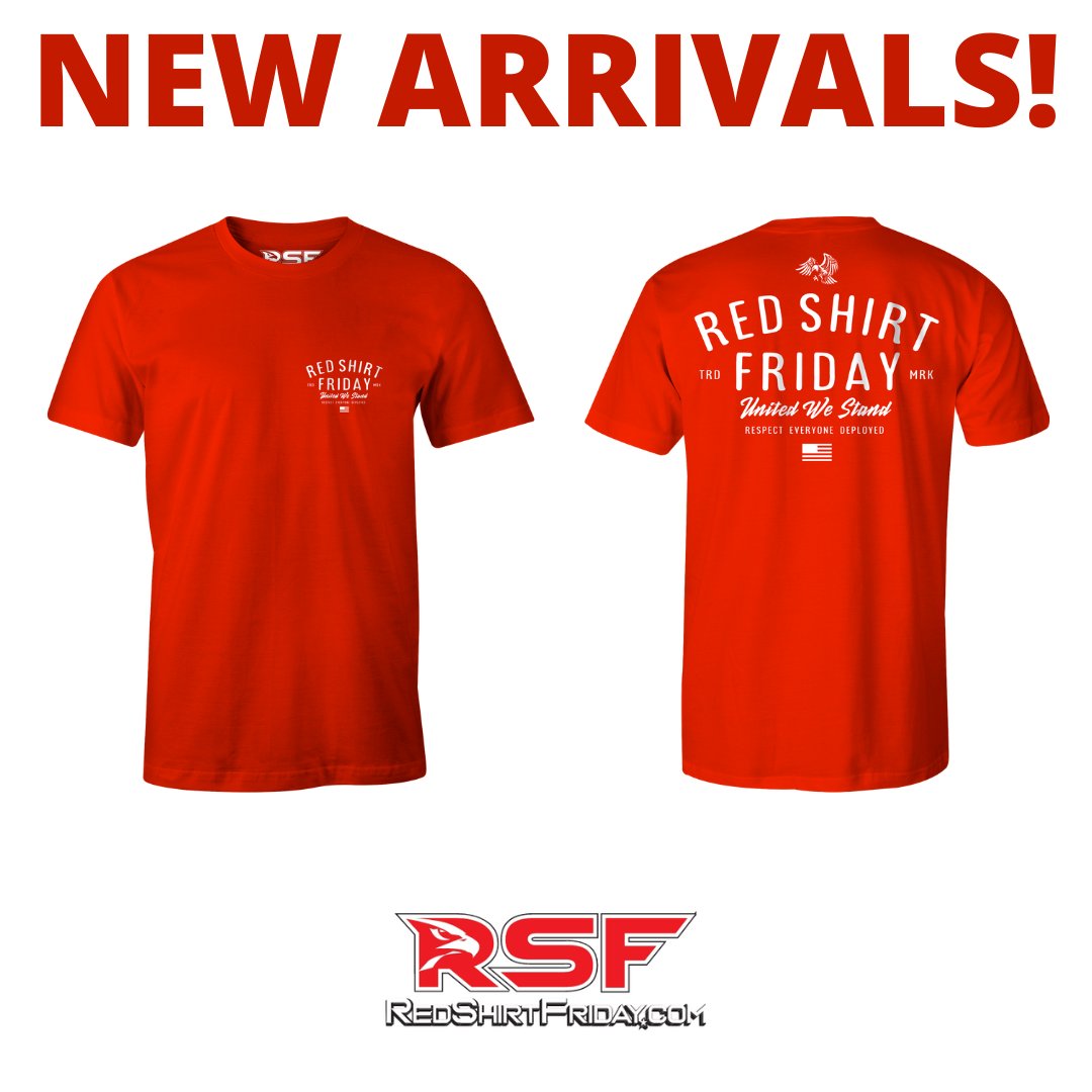 Happy Red Shirt Friday! Check out our new designs: redshirtfriday.com/all-products/ #RedShirtFriday #nonprofit #supportourtroops #supportourveterans #usarmy #usmc #usnavy #usairforce #spaceforcedod #uscg #usnationalguard #usmilitary #respecteveryonedeployed #remembereveryonedeployed