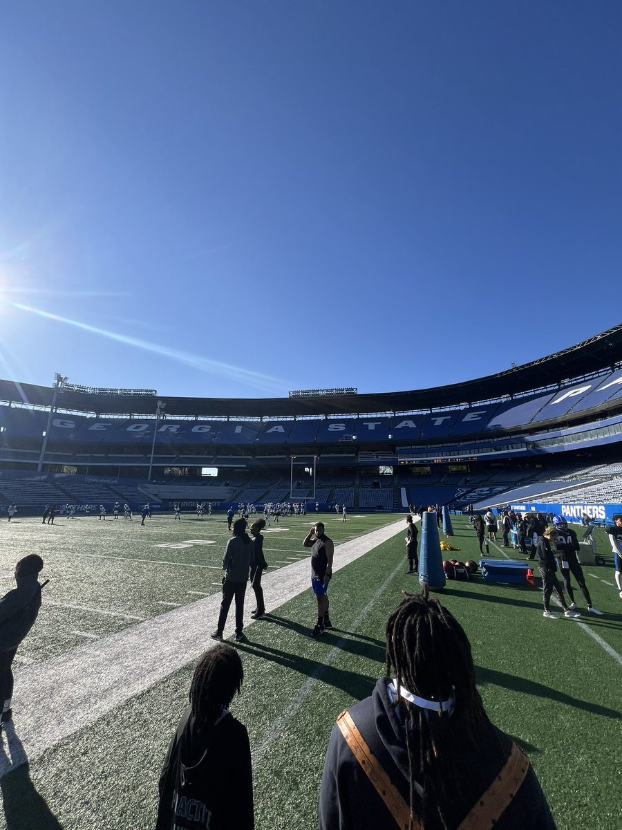 Went on a visit to georgia state today. Great experience, loved the environment, great coaching staff and it was great feeling to be in that atmosphere of that type of intensity and competitiveness. Can’t wait to go on more visits. @BigSkippin_75 @ExpoRecruits @RedanBallCoach