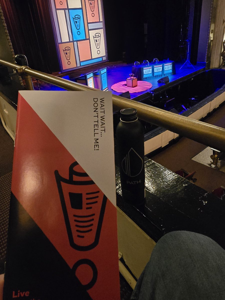 Only <a href="/waitwait/">waitwait</a> could defrodt my tweeting thumbs. Stoked to be at the Studebaker for tonight's taping!