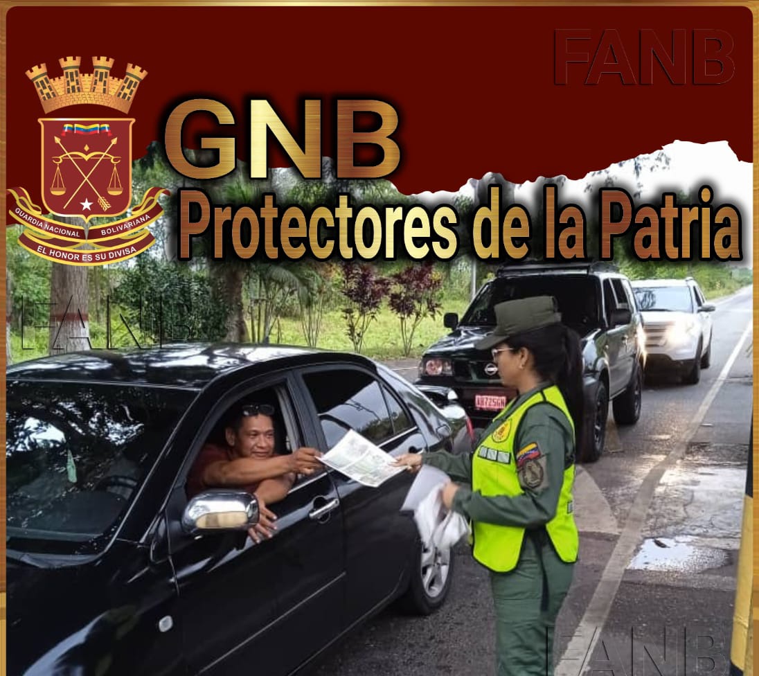 nosotros los centinelas de nuestra Gloriosa GNB continuamos en  cumplimiento con la  labor de ser los Dignos protectores de la Patria