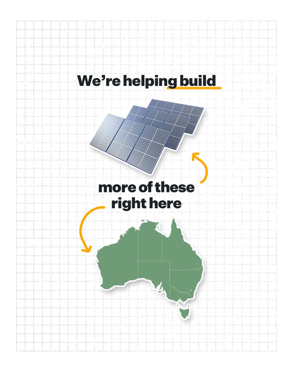 Australia invented solar panels, but right now only a tiny fraction of ours were built here. We're making a record investment to change that. We'll build more solar panels here, taking action on climate change and creating jobs for Australians at the same time.