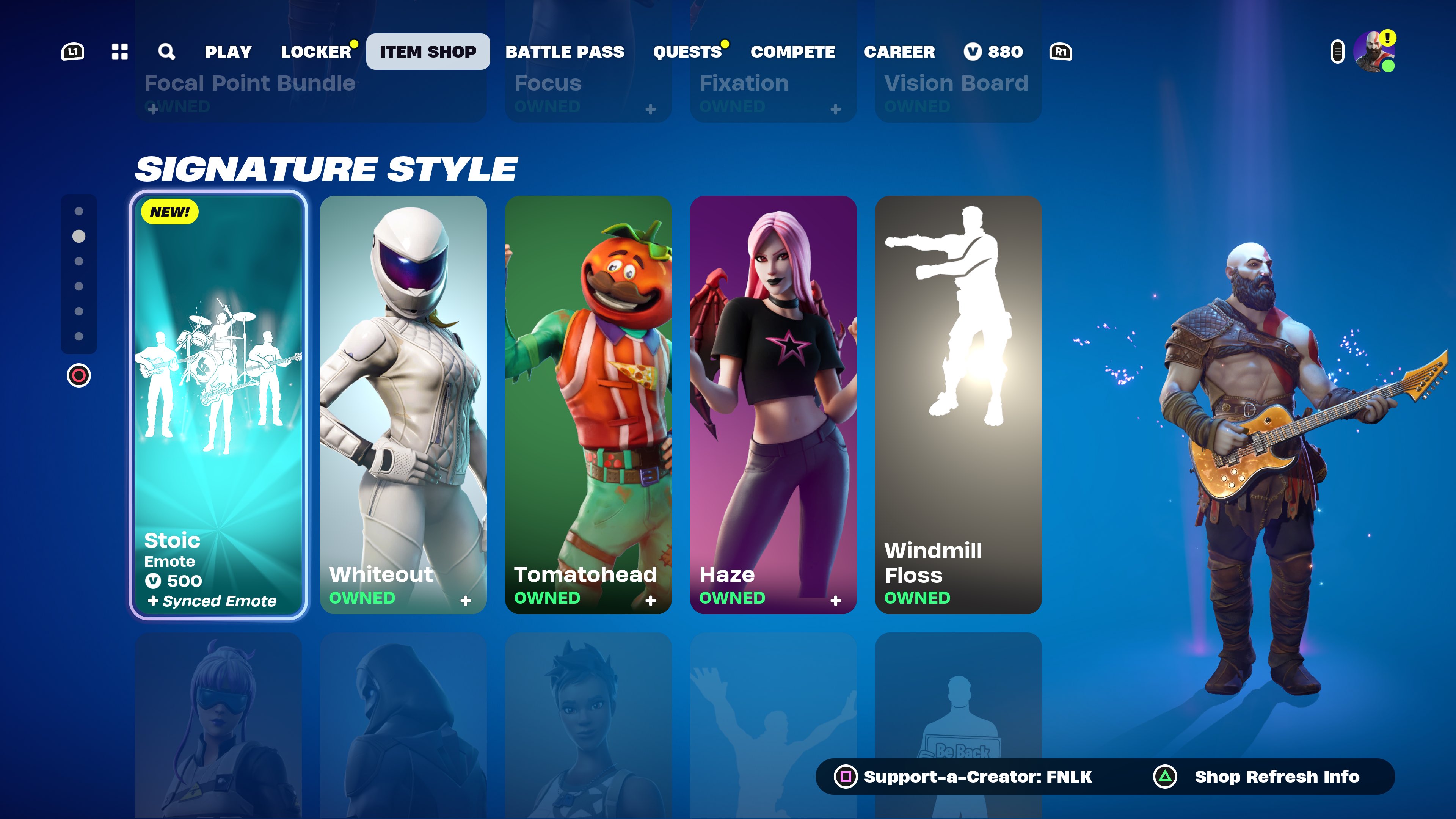 Fortnite Leaks 🕜 on X: “FORTNITE STOIC EMOTE IS NOW AVAILABLE IN 