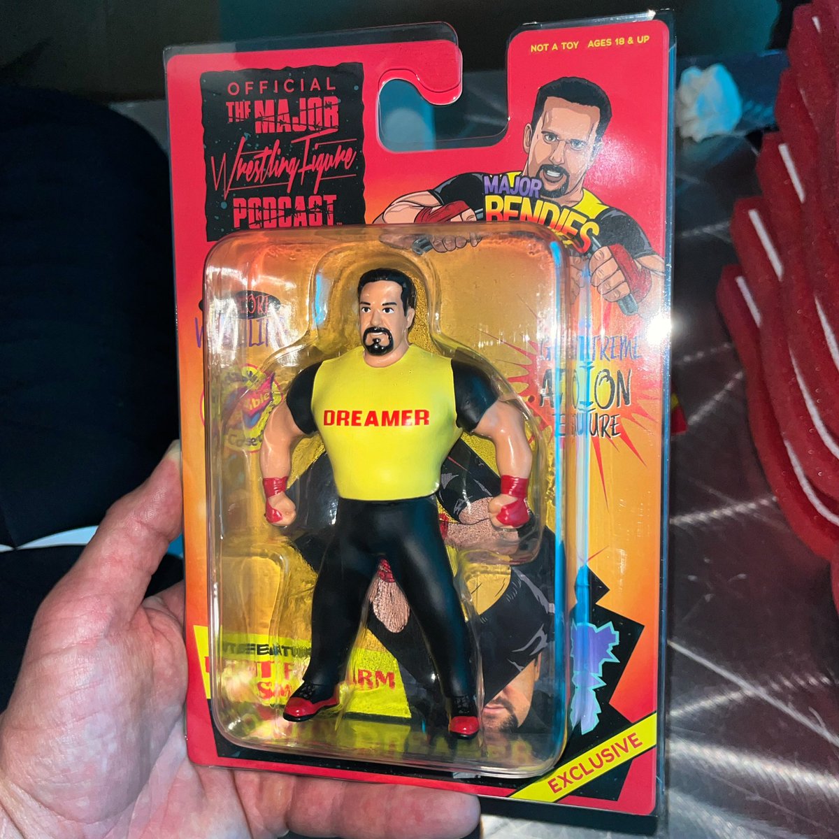 @majorwfpod LIVE 19 Tommy Dreamer @majorbendies paying homage to the yellow shirt ECW osftm figure

#figheel #actionfigures #toycommunity #toycollector #wrestlingfigures #wwe #aew #njpw #tna
