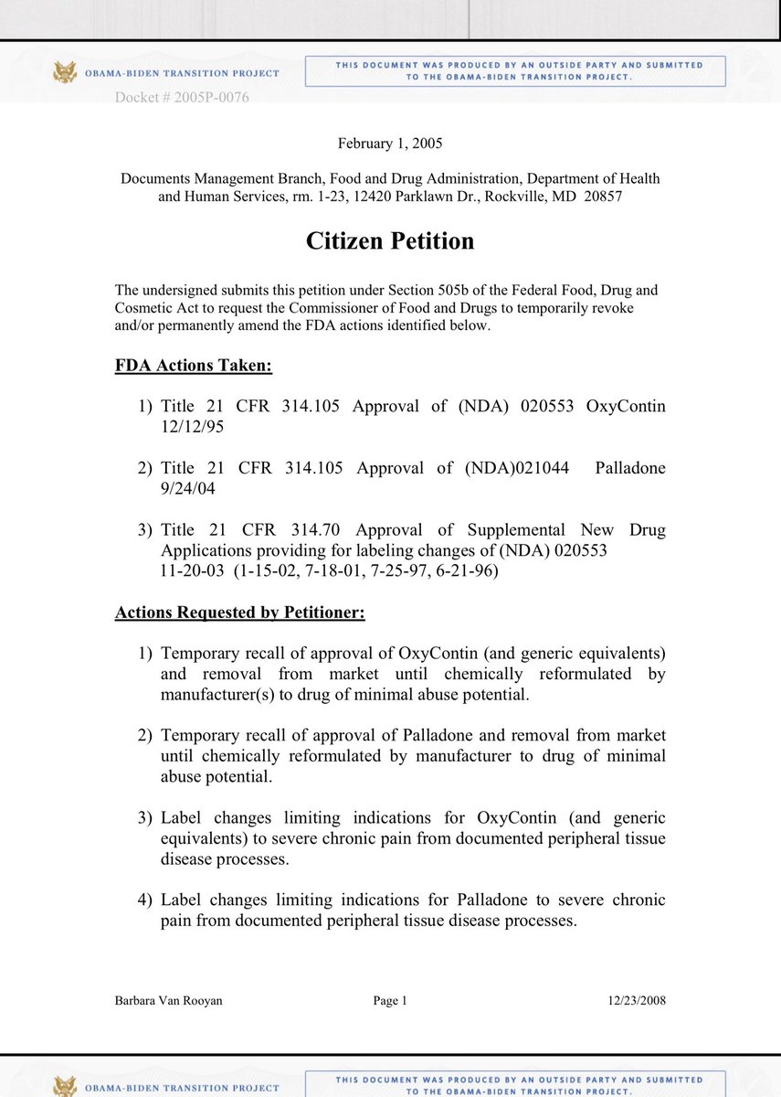 jmkillingnyc's tweet image. @DataDrivenFP here is #ARPO (the other one) 72 page submission to the White House and an extra bonus of #DrArtVanZee and #AdrianeFughBerman  opioid litigation Court testimonies. 

ARPO PROP member #ArtVanZee declared himself  #OxyContin expert even though he never prescribed it