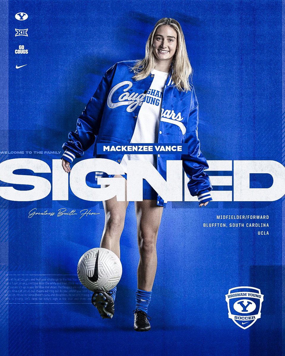 𝐒𝐢𝐠𝐧𝐞𝐝 𝐚𝐧𝐝 𝐨𝐟𝐟𝐢𝐜𝐢𝐚𝐥✍️ Welcome to BYU Soccer @MackenzeeVance