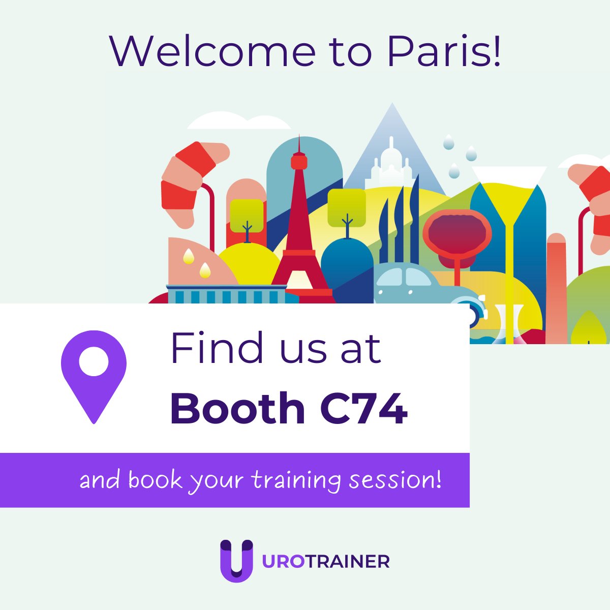 WELCOME TO PARIS! 🥐 We are ready 💪🏼 Join us at #EAU24, Booth C74, and challenge your surgical skills for free with our 3D simulators #ProstateCancer #Urology #UroSoMe #Bladder #Kidney #RARP #RAPN