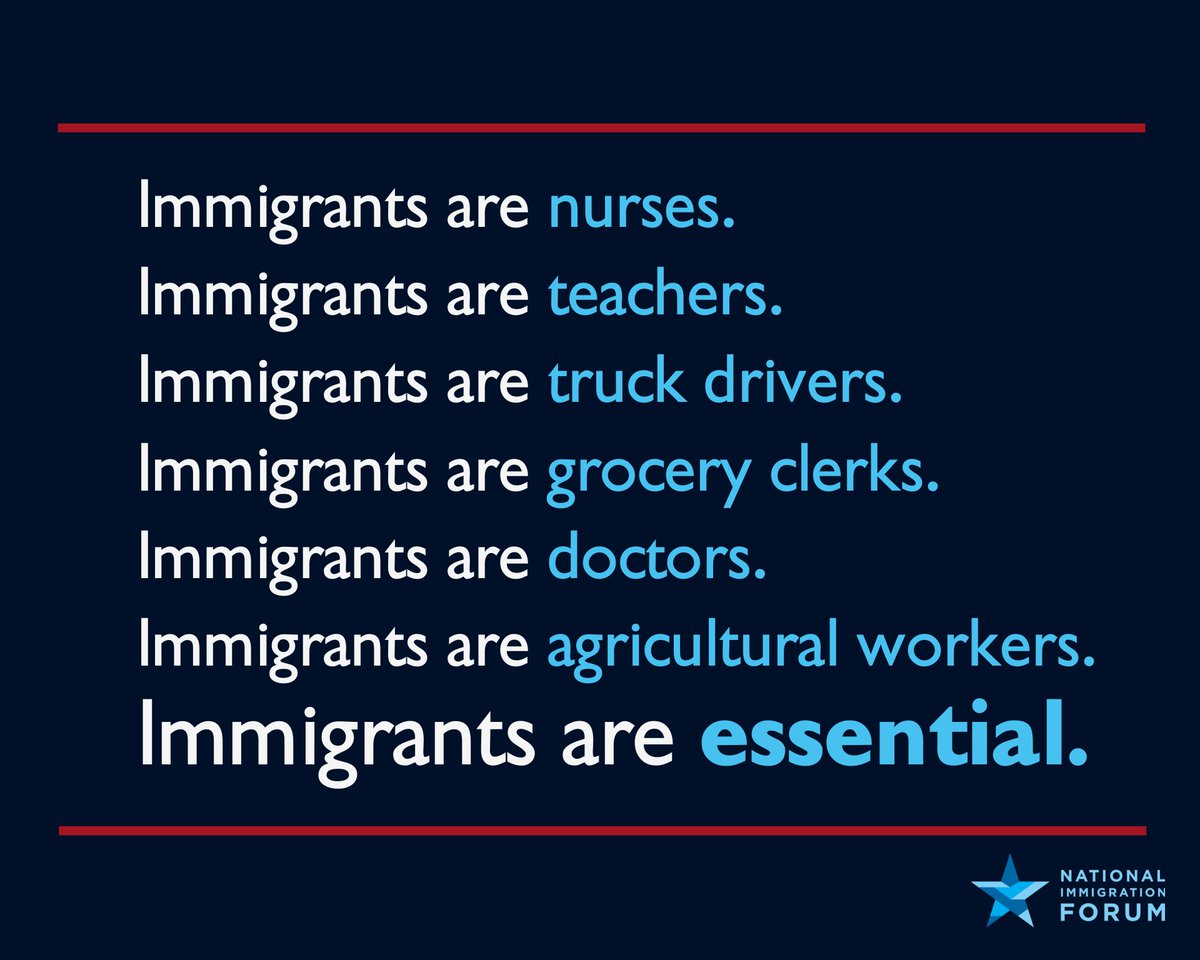 Fact: Immigrants help our nation function.