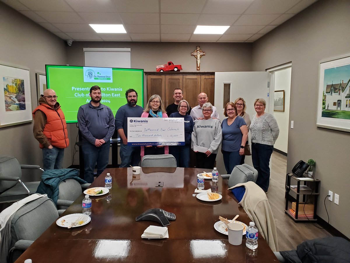 DeMazenod Door Outreach feeds hundreds of families daily 365 days of the year! We are honored to support this community initiative @StPatsHamilton #communitysupport