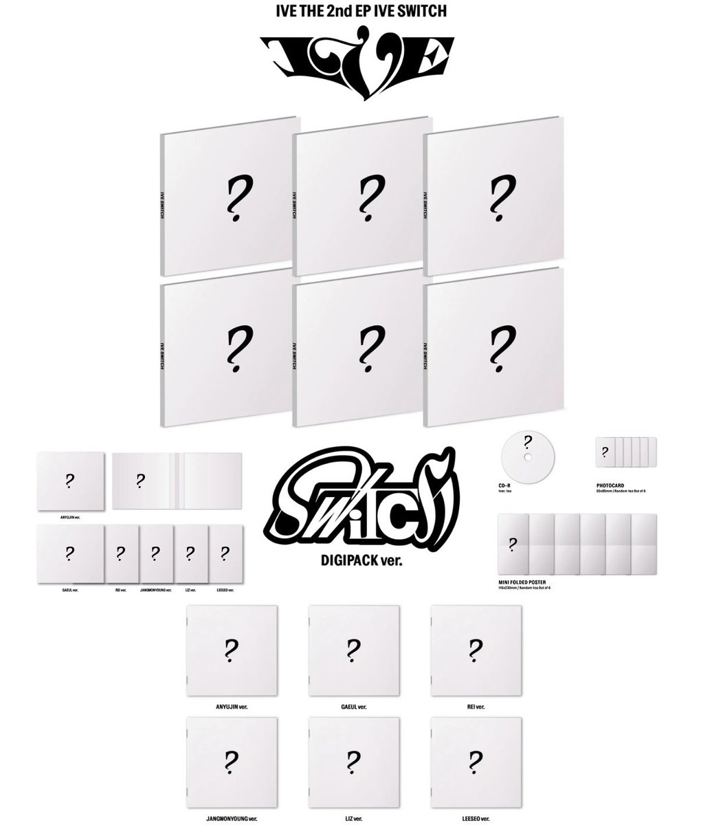 🎟️ CEG Digipack Switch Ive 🎟️
🏷️- Digipack Lacrado
💸 R$50

Wonyoung:✅
Yunjin:❌
Gaeul:✅
Liz:✅
Rei:❌
Leeseo:✅

 Pagamento 25/04

🐉- Valores + FreteS, Sorting de inclusões opcional!

Temos +390 feedbacks positivos em: ig @my_jenhyo &amp; no Twitter: @sanavacainass