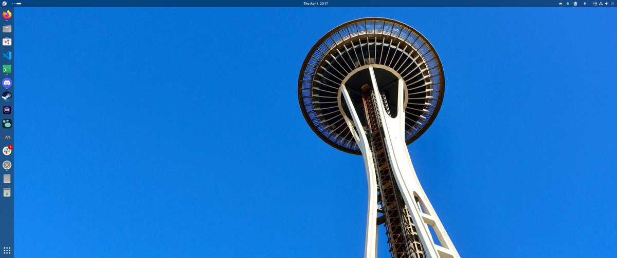 Look at this sky! @theprincessxena captured this and PRed it as a wallpaper for projectbluefin.io (My experiences with Seattle's weather do not match this photo, lol)