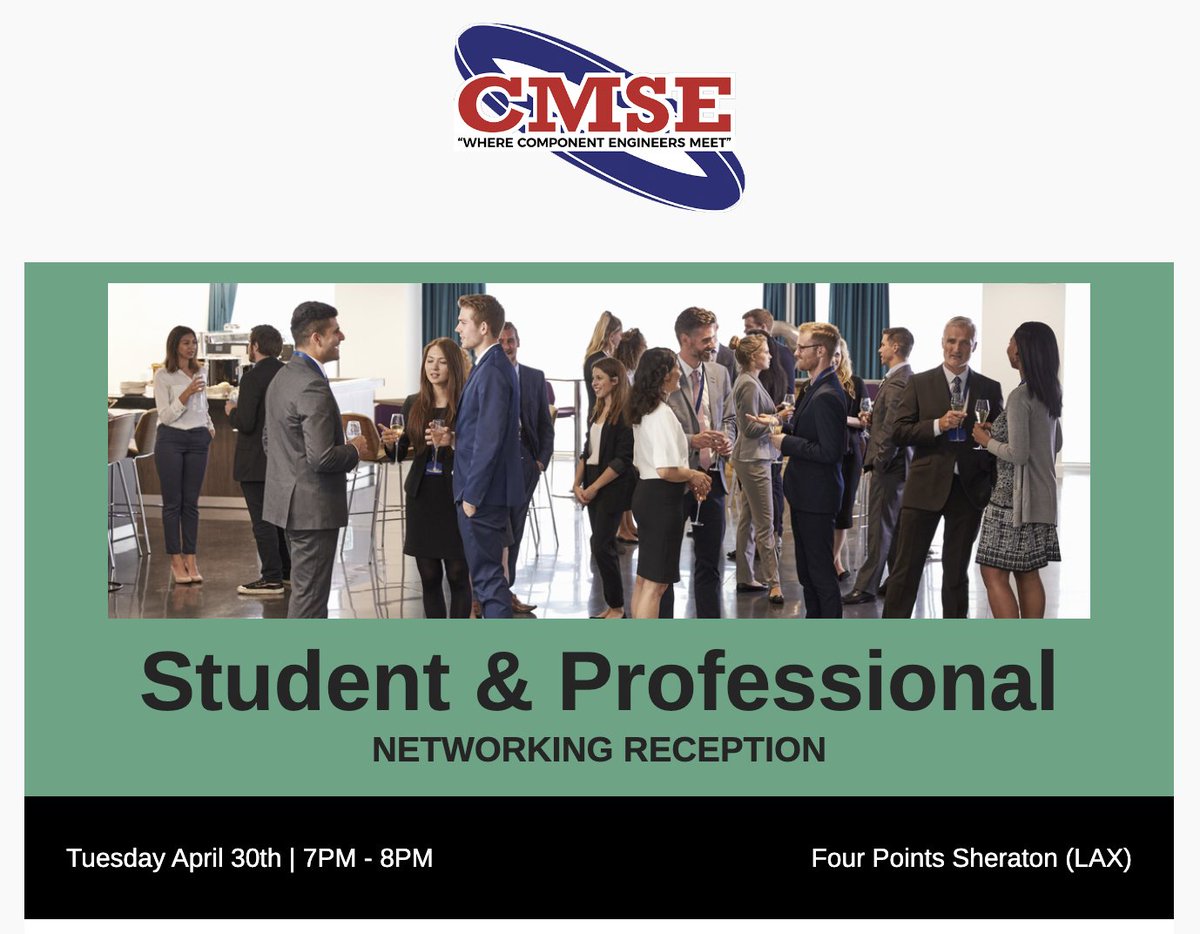 CmseConference's tweet image. #PHDcandidates &amp;amp; #youngprofessionals - This years’ #Components for #Military and #Space Electronics Conference (#CMSE) is providing you with a unique opportunity to interact with industry experts who are actively working in the field of #microelectronics.

CMSEconference.com