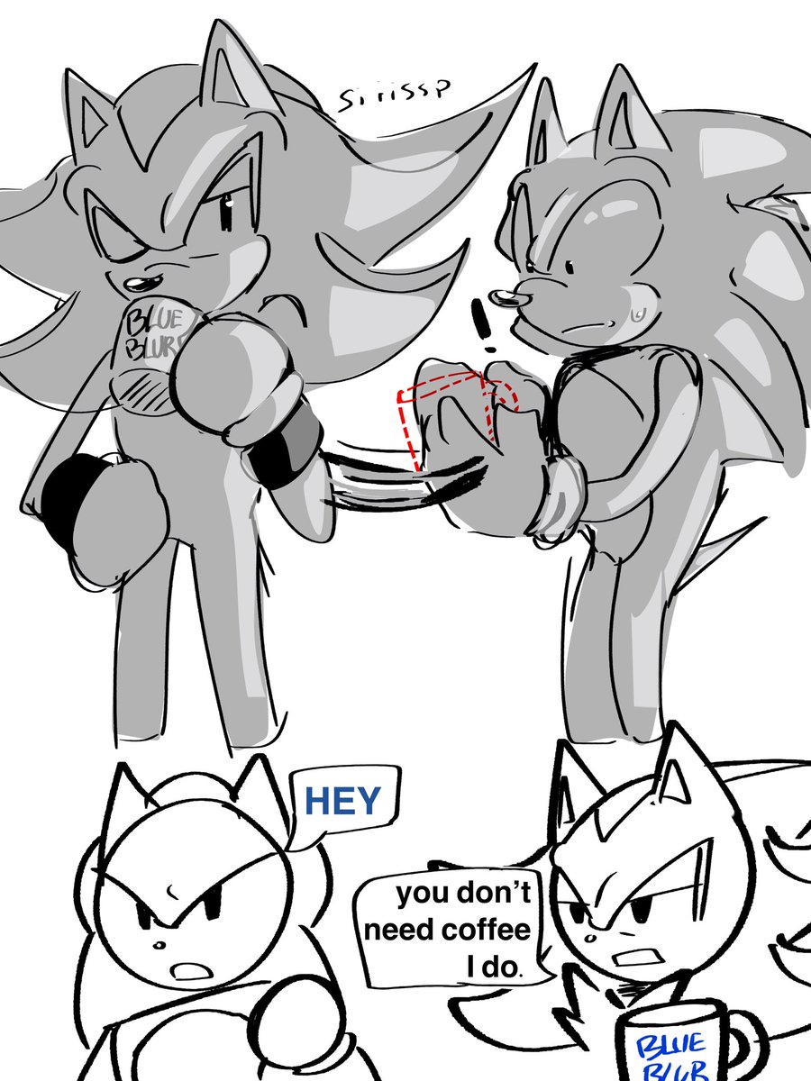 too much energy * too little energy 
#SonicTheHedegehog #ShadowTheHedeghog #sonadow #comic #art