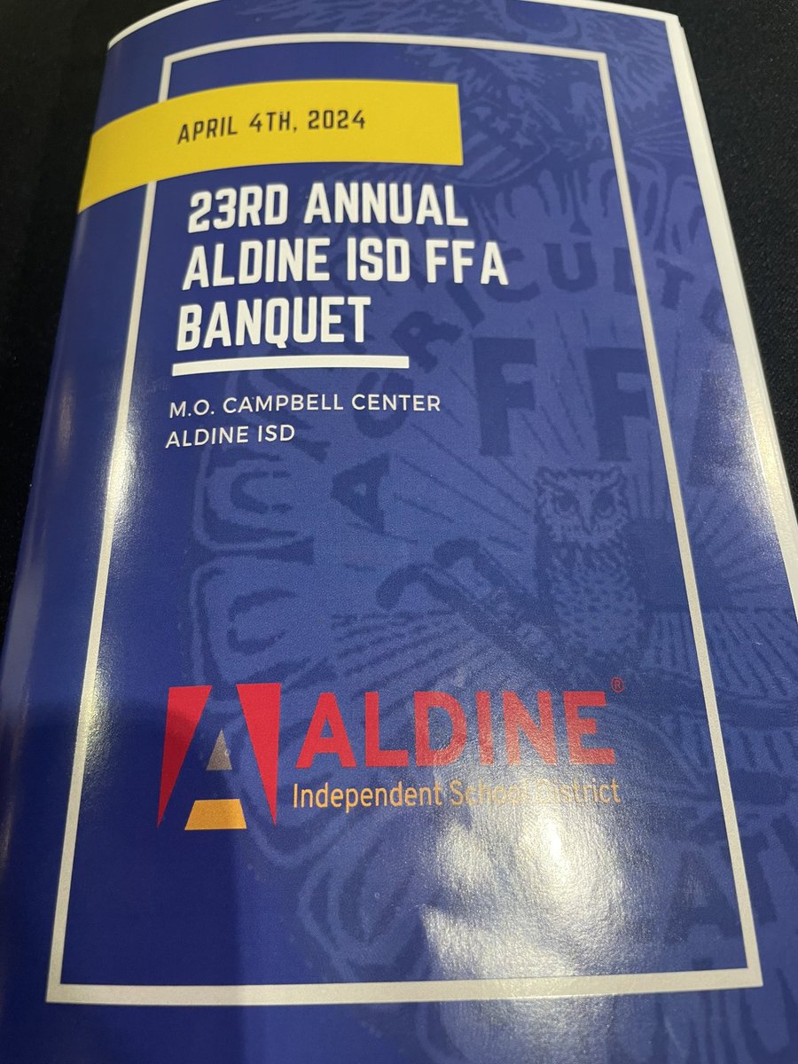 cmdrmarcharris's tweet image. Had the great pleasure to attend the 23rd Annual Aldine ISD FFA Banquet. Proud of all the Aldine ISD students and especially my daughter Jaiden Harris who served as this year’s President.