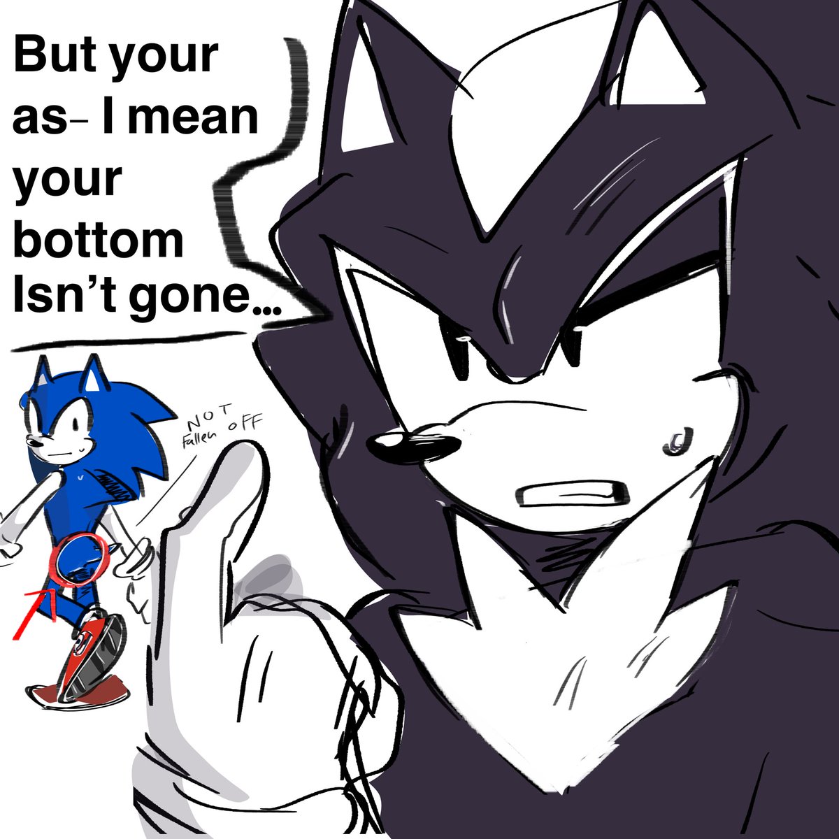 L. M. A. O. 
#SonicTheHedegehog #ShadowTheHedeghog #sonadow #comic #art