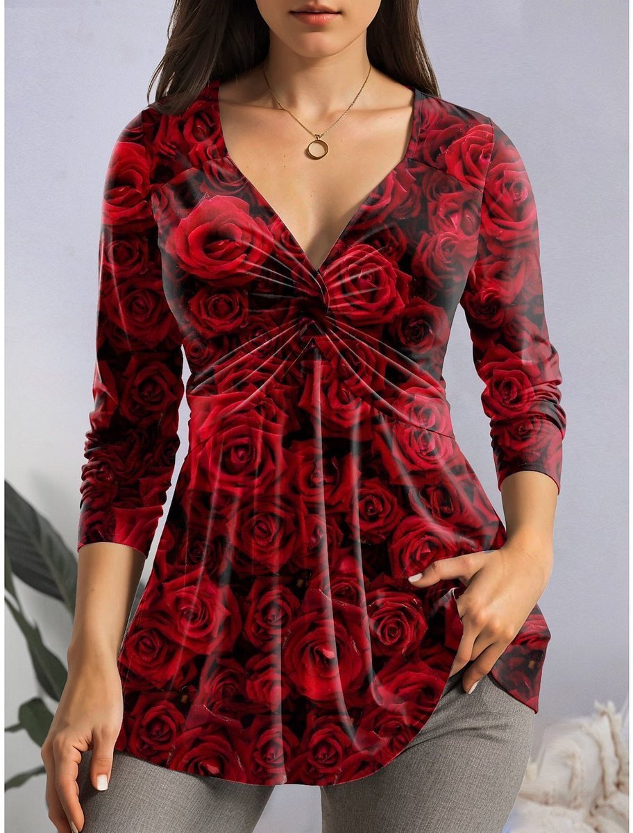 #affiliate #Moms #womensfashion #OnSale 
#dresses #allwomen #giftsforher #ladies 
#fashion #fashionstyle #fashiongirl 
#Clothing #giftideas #ShopNow 
Cute Women's Floral Rose Valentine's Day Shirt.
This Shirt Comes In Sizes Small-5XL.
Click Here👉shrsl.com/4d1b4