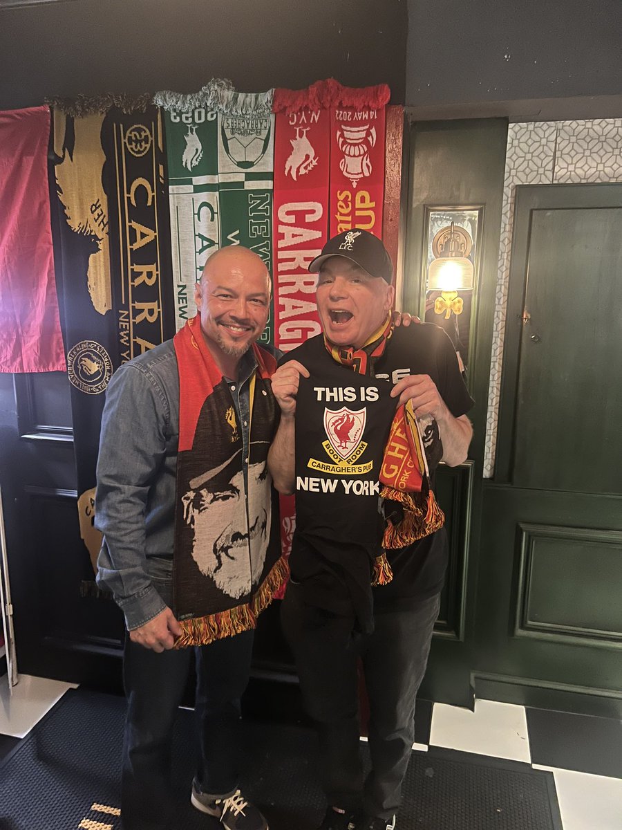 He was watching the match @CarrasNYC with @NYCKOPITES - Up the worldwide REDS!! 🌍♥️