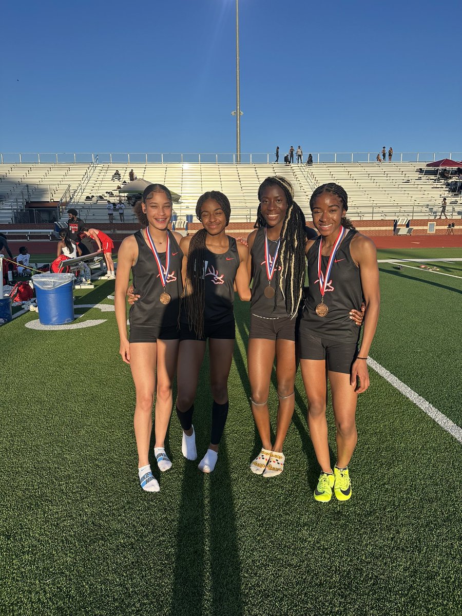 Burleson Track & Field (@burlesontrack) on Twitter photo 🚨Area Qualifiers🚨
Varsity Girls 4x2 gets 3rd 🥉to advance!
<a href="/BHSGAthletics/">Burleson HS Girls Athletics</a> <a href="/ElkPrincipal/">Mr. Leek</a> <a href="/BurlesonSports/">Burleson ISD Athletics</a> <a href="/KerrahEvans/">Kerrah Evans</a> <a href="/KathrynEvans_1/">Kathryn Evans</a> <a href="/TylerTutu_1/">Tyler Osei Tutu</a> 🚨Area Qualifiers🚨
Varsity Girls 4x2 gets 3rd 🥉to advance!
<a href="/BHSGAthletics/">Burleson HS Girls Athletics</a> <a href="/ElkPrincipal/">Mr. Leek</a> <a href="/BurlesonSports/">Burleson ISD Athletics</a> <a href="/KerrahEvans/">Kerrah Evans</a> <a href="/KathrynEvans_1/">Kathryn Evans</a> <a href="/TylerTutu_1/">Tyler Osei Tutu</a>