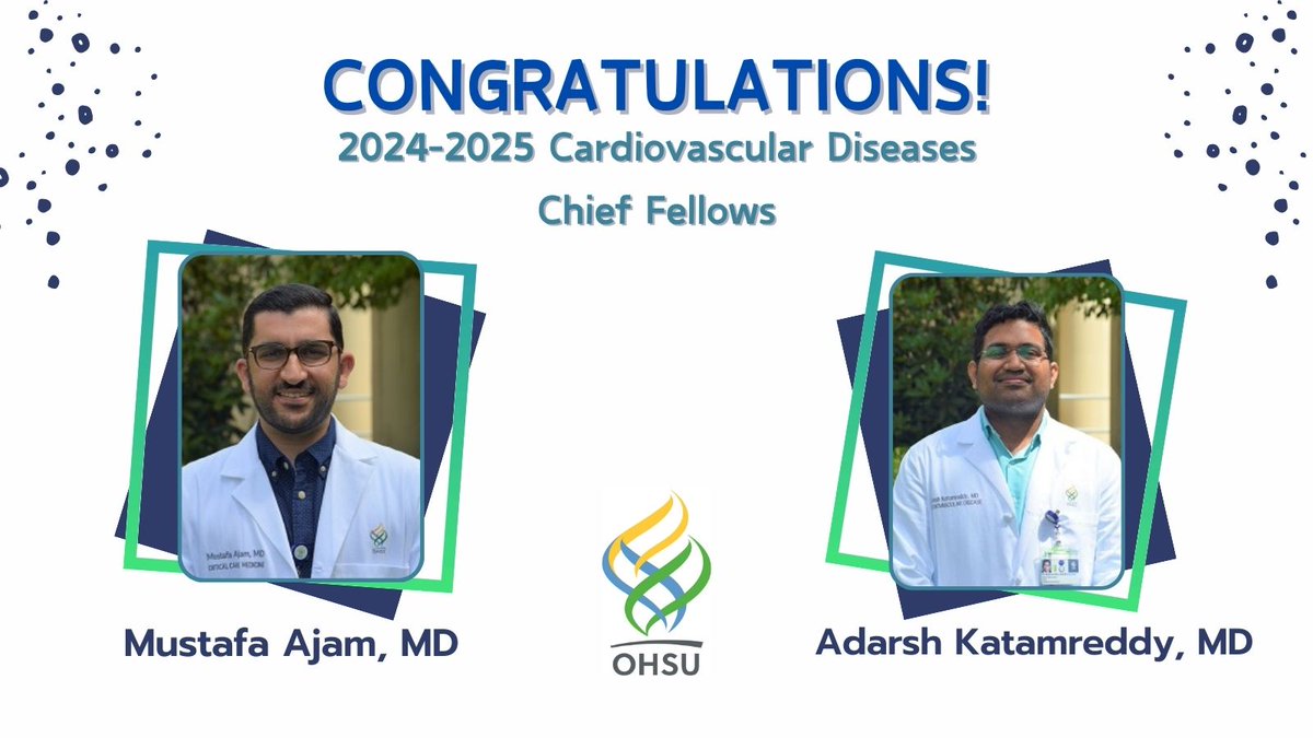 ✨Congratulations to our recently appointed 2024-2025 chief fellows, Dr. Ajam and Dr. Katamreddy!✨