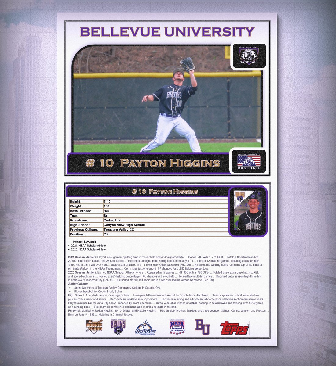 BUBruinBaseball's tweet photo. Tomorrow your Bruins will be celebrating Payton’s Day!

Donations will be accepted with all proceeds going to the Payton Higgins Scholarship. 

Swipe for more information ➡️ https://t.co/ajCizKWXuN