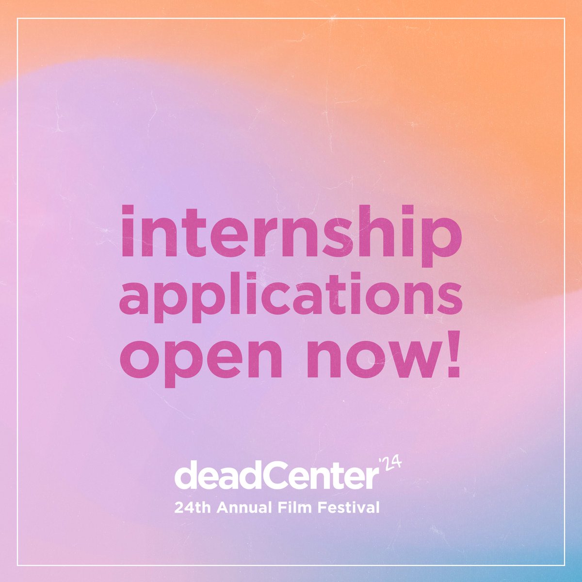 deadcenter's tweet image. 2024 internship applications are OPEN! Our internship program is fully immersive, providing Oklahoma students with opportunities to interact with filmmakers, artists, industry experts, and attendees from around the globe…