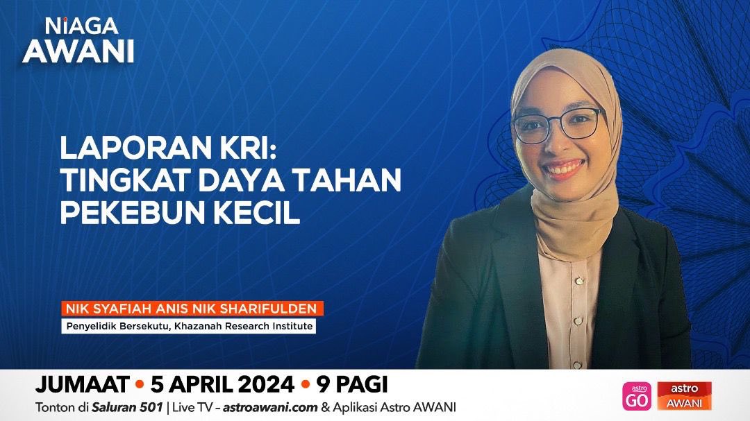 Sertai penyelidik kami, @anis94 di #NiagaAWANI @501Awani jam 9 pagi ini. Tonton di sini: youtube.com/live/EKyTmKOrT… #KRI #AdvancingMalaysia