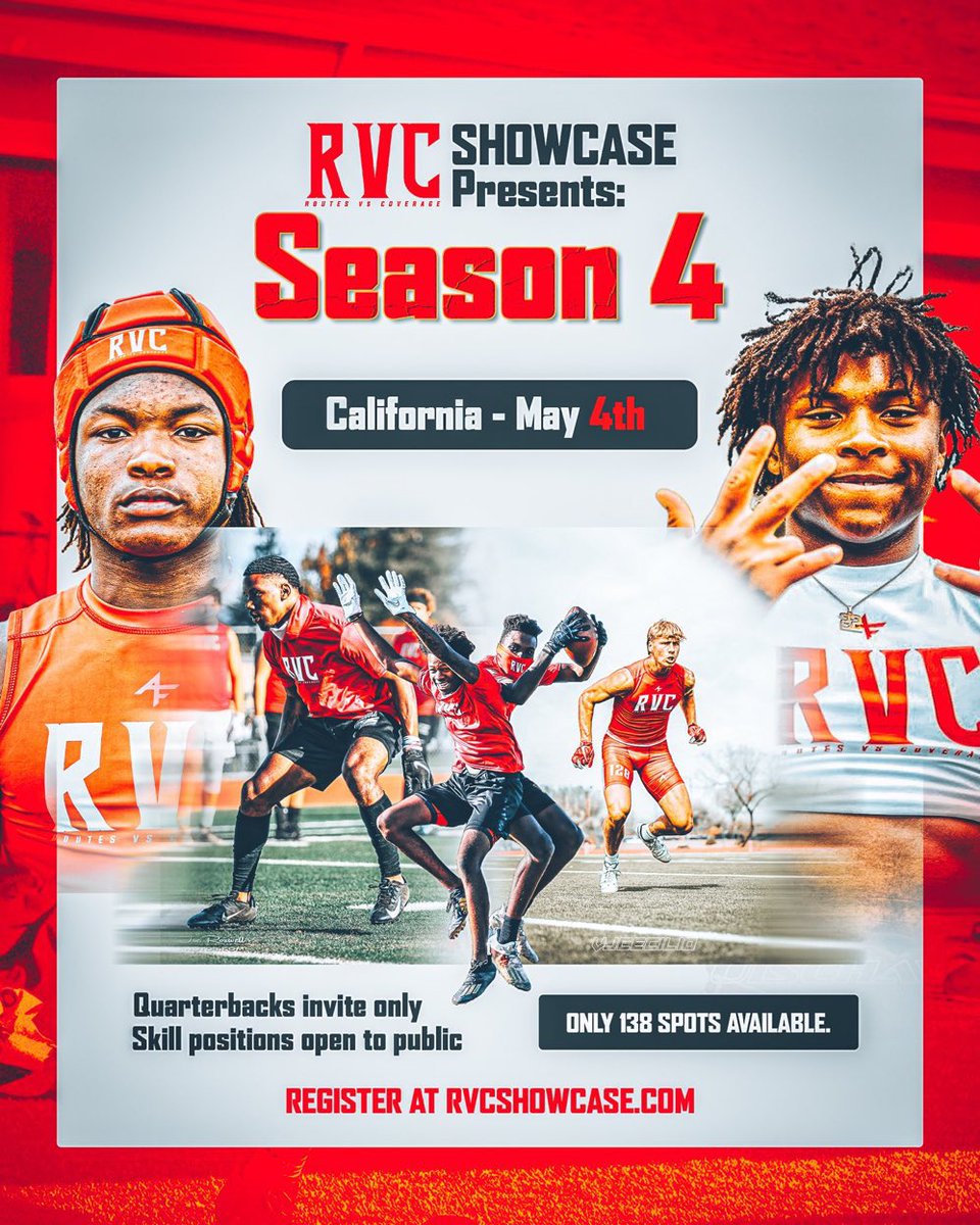 Excited for another opportunity to showcase myself! Thank you RVC for the invite @BrandonHuffman @GregBiggins @TMPMafia7v7
