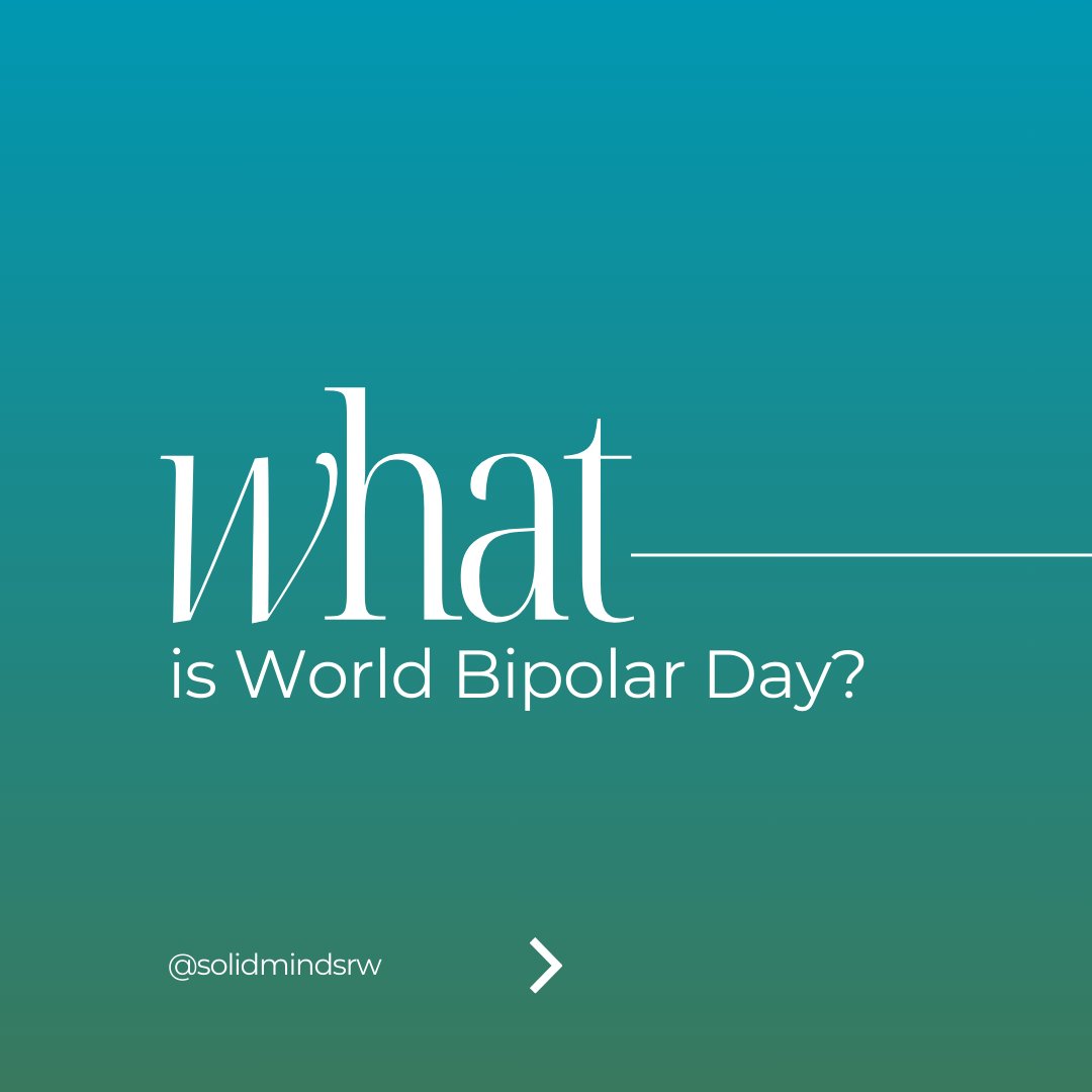 #WorldBipolarDay is celebrated each year on March 30th, the birthday of Vincent Van Gogh (famous Dutch Painter), who was posthumously diagnosed as having bipolar disorder. The vision of World Bipolar Day is to bring world awareness to bipolar disorders and to eliminate social
