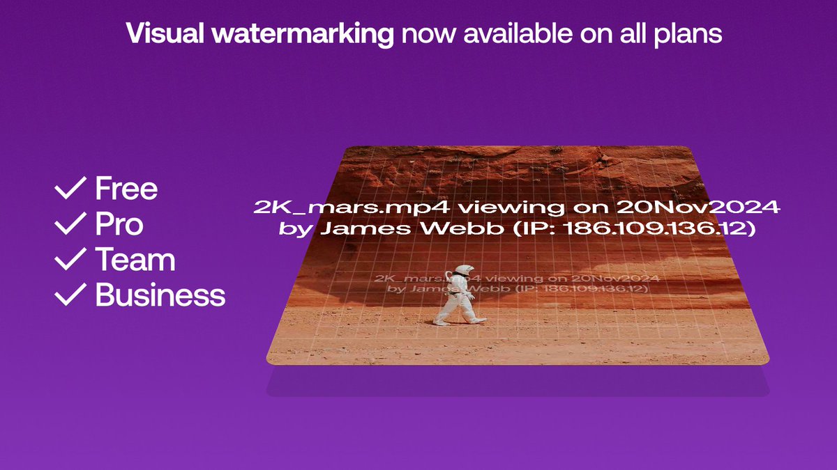 All Ci plans, even Free, have access to this #visualwatermarking, bringing you peace of mind and protection for your masterpieces. Start protecting your content today 👉 bit.ly/3HfdvHm